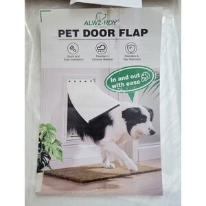 ALWZ-RDY Pet Door Flap Medium Dog Cat In/Out Easy Install Extreme Weather New